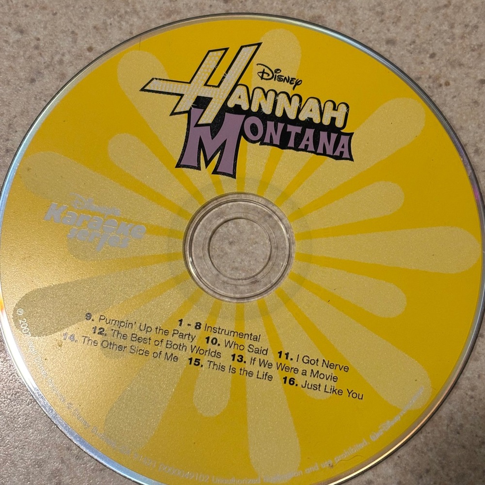 Disney Karaoke Series Hannah Montana CD 07' Miley Cyrus Best of Both Worlds Fair